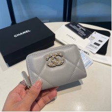 Chanel Small Zipper Wallet Card Holder for Women Lambskin 0945