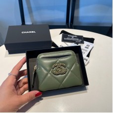 Chanel Small Zipper Wallet Card Holder for Women Lambskin 2086