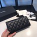 Chanel Long Flap Wallet for Women Caviar Leather Silver Hardware 31505