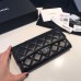 Chanel Long Flap Wallet for Women Lambskin Silver Hardware 31505
